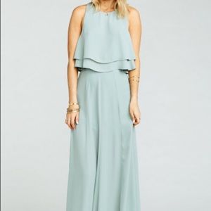 Show Me Your MuMu silver sage crop top maxi skirt